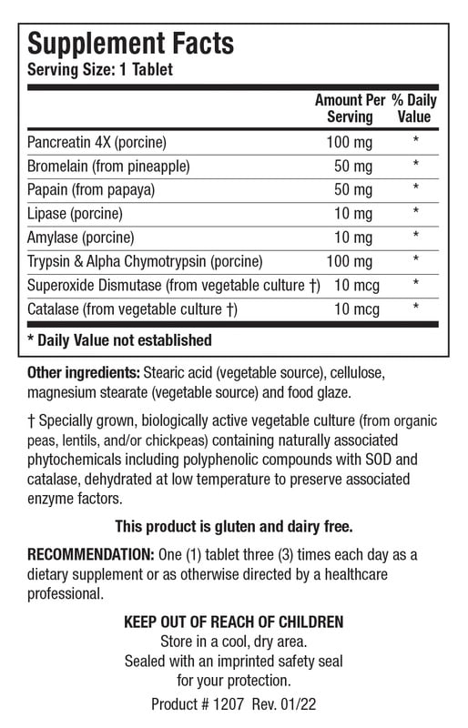 Biotics, Intenzyme Forte, (500T)