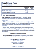 Biotics, Gammanol Forte W/FRAC, (180T) Biotics, Gammanol Forte W/FRAC, (180T)