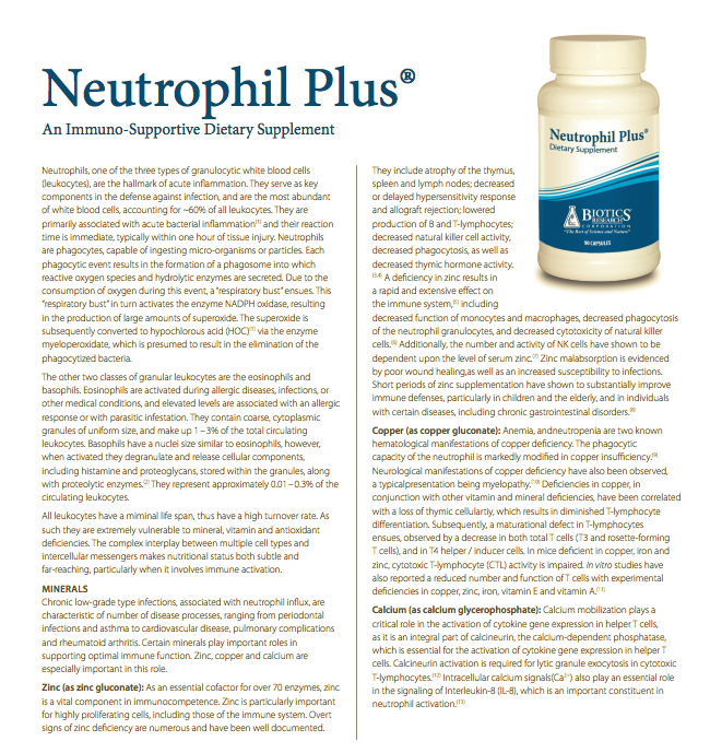 Biotics, Neutrophil Plus, (90C)