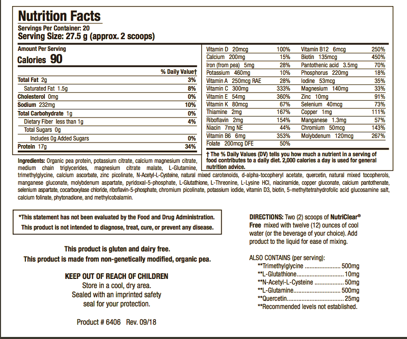 Biotics, NutriClear Free, (20oz) Biotics, NutriClear Free, (20oz)