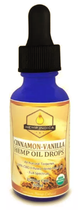 CBD, Hemp Indica, CBD Oil 250mg Cinnamon