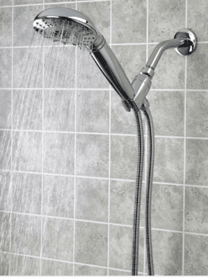 ShowerSprite, Chrome, Hand Held Shower Filter, with Massaging Showerhead