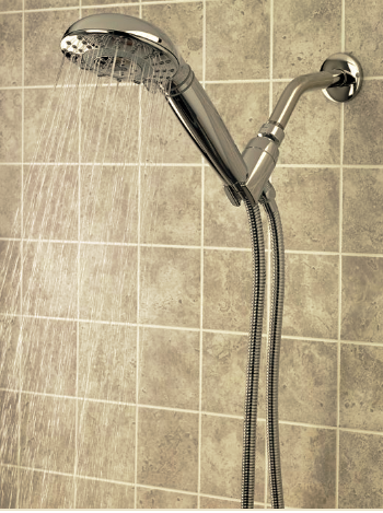 ShowerSprite, Chrome, Hand Held Shower Filter, with Massaging Showerhead